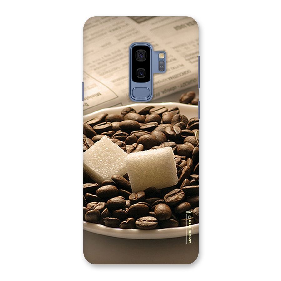 Coffee And Sugar Cubes Back Case for Galaxy S9 Plus