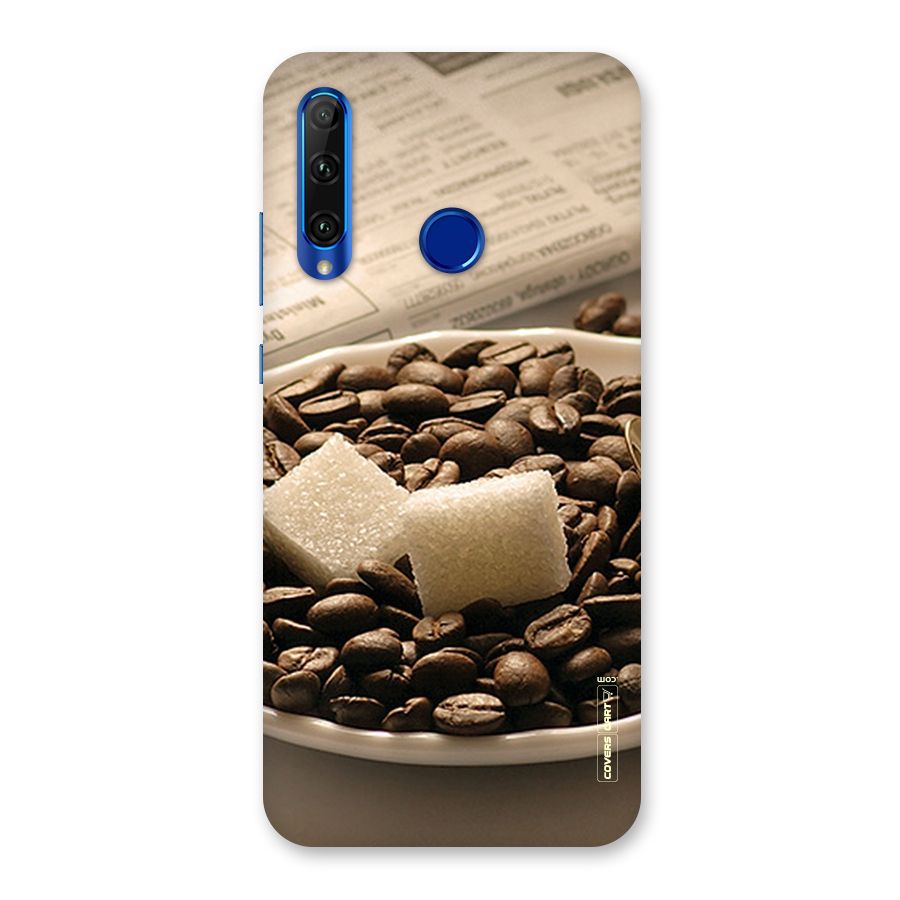 Coffee And Sugar Cubes Back Case for Honor 20i