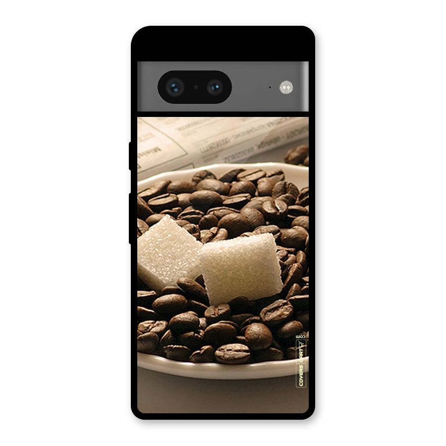 Coffee And Sugar Cubes Glass Back Case for Google Pixel 7