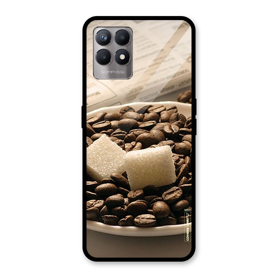 Coffee And Sugar Cubes Glass Back Case for Realme Narzo 50