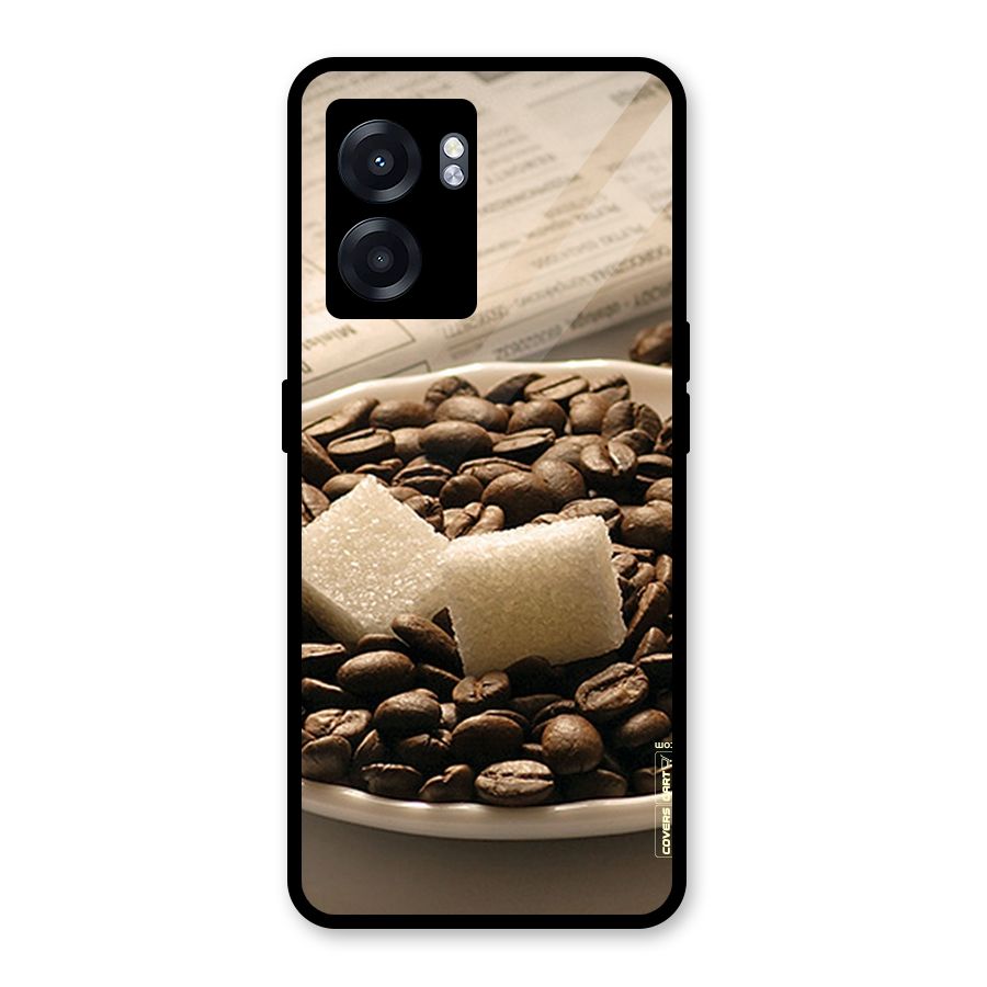 Coffee And Sugar Cubes Glass Back Case for Realme Narzo 50 5G