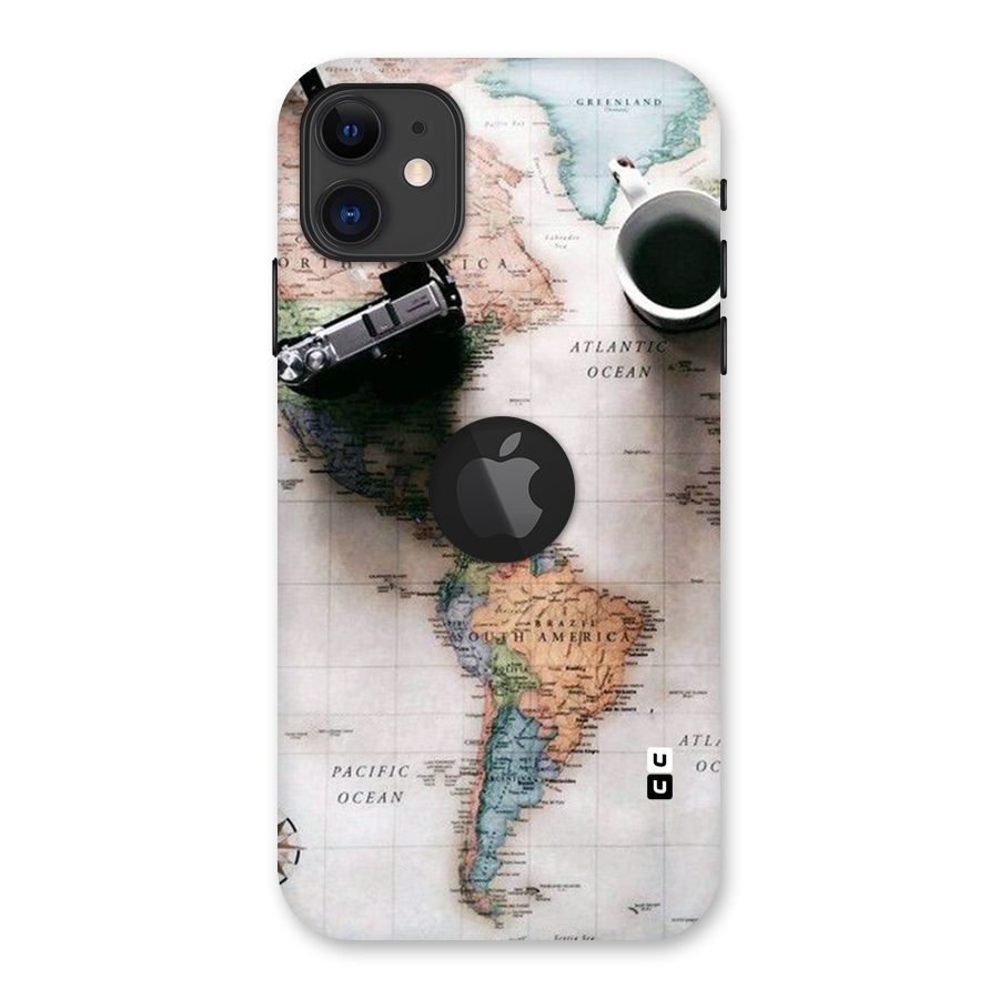 Coffee And Travel Back Case for iPhone 11 Logo Cut