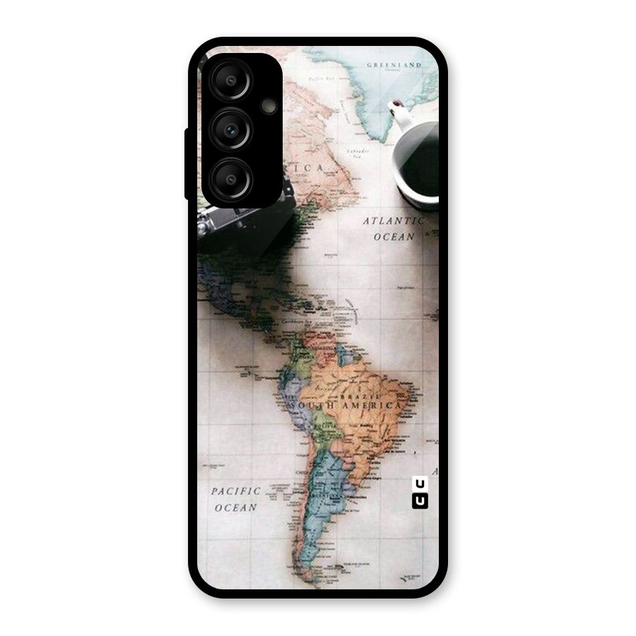 Coffee And Travel Glass Back Case for Galaxy A14 5G