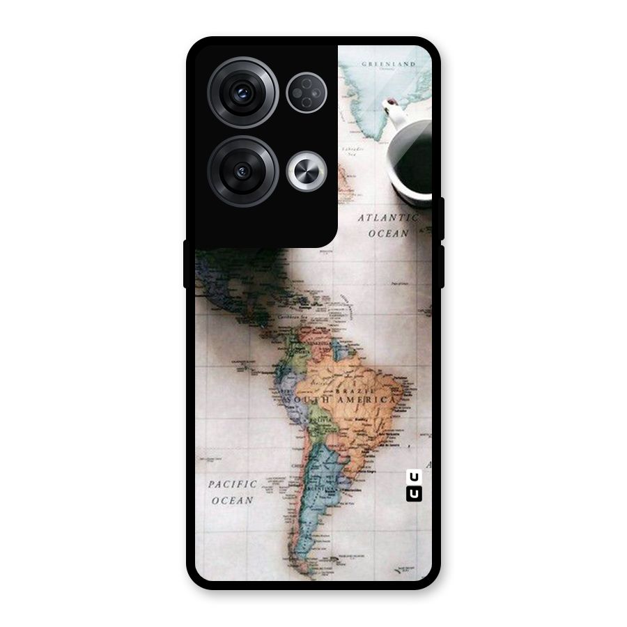 Coffee And Travel Glass Back Case for Oppo Reno8 Pro 5G