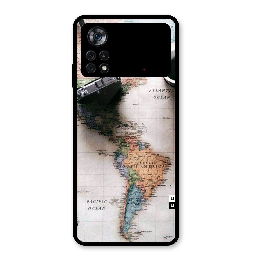 Coffee And Travel Glass Back Case for Poco X4 Pro 5G