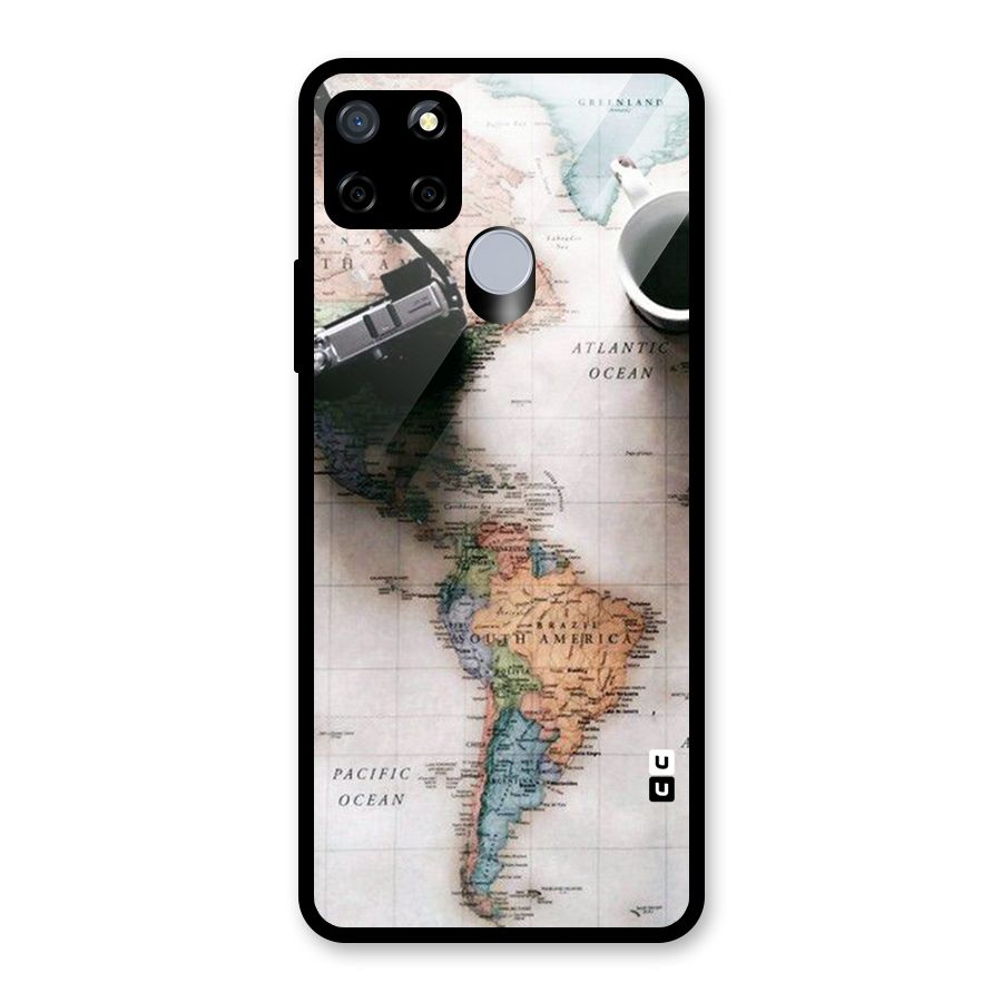 Coffee And Travel Glass Back Case for Realme C15