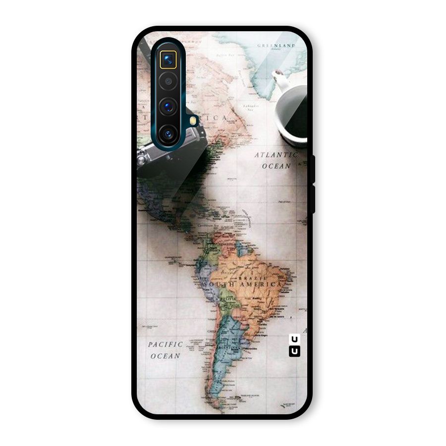 Coffee And Travel Glass Back Case for Realme X3 SuperZoom