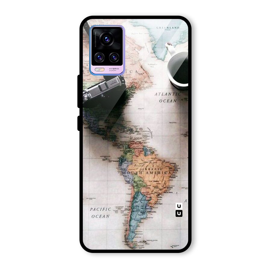Coffee And Travel Glass Back Case for Vivo V20 Pro