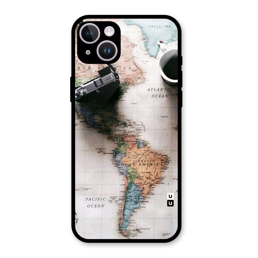 Coffee And Travel Glass Back Case for iPhone 14 Plus