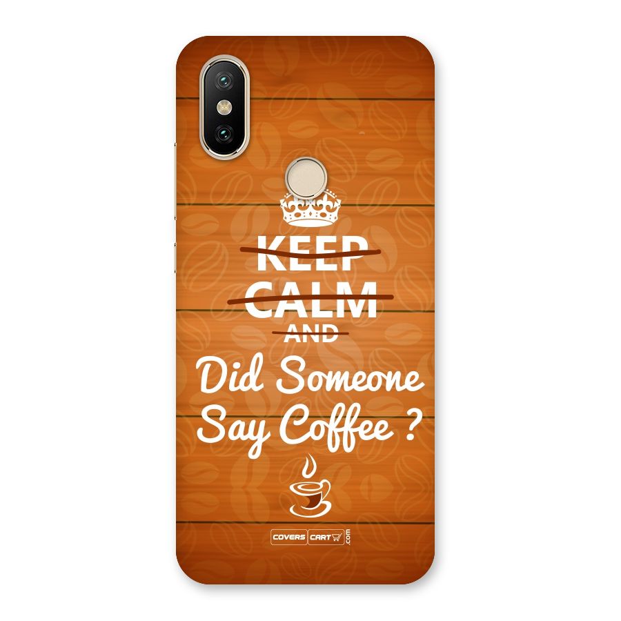 Coffee Ardour Back Case for Mi A2