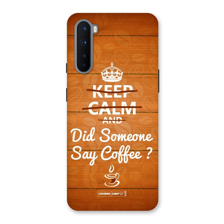 Coffee Ardour Back Case for OnePlus Nord