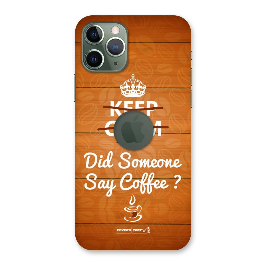 Coffee Ardour Back Case for iPhone 11 Pro Logo  Cut
