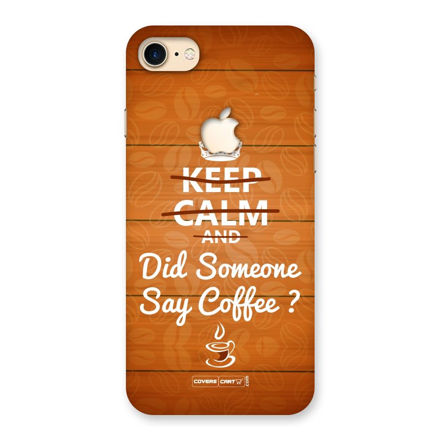 Coffee Ardour Back Case for iPhone 7 Apple Cut