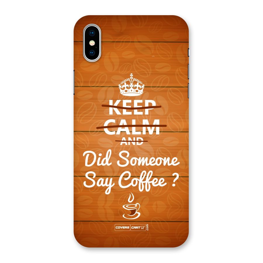 Coffee Ardour Back Case for iPhone XS