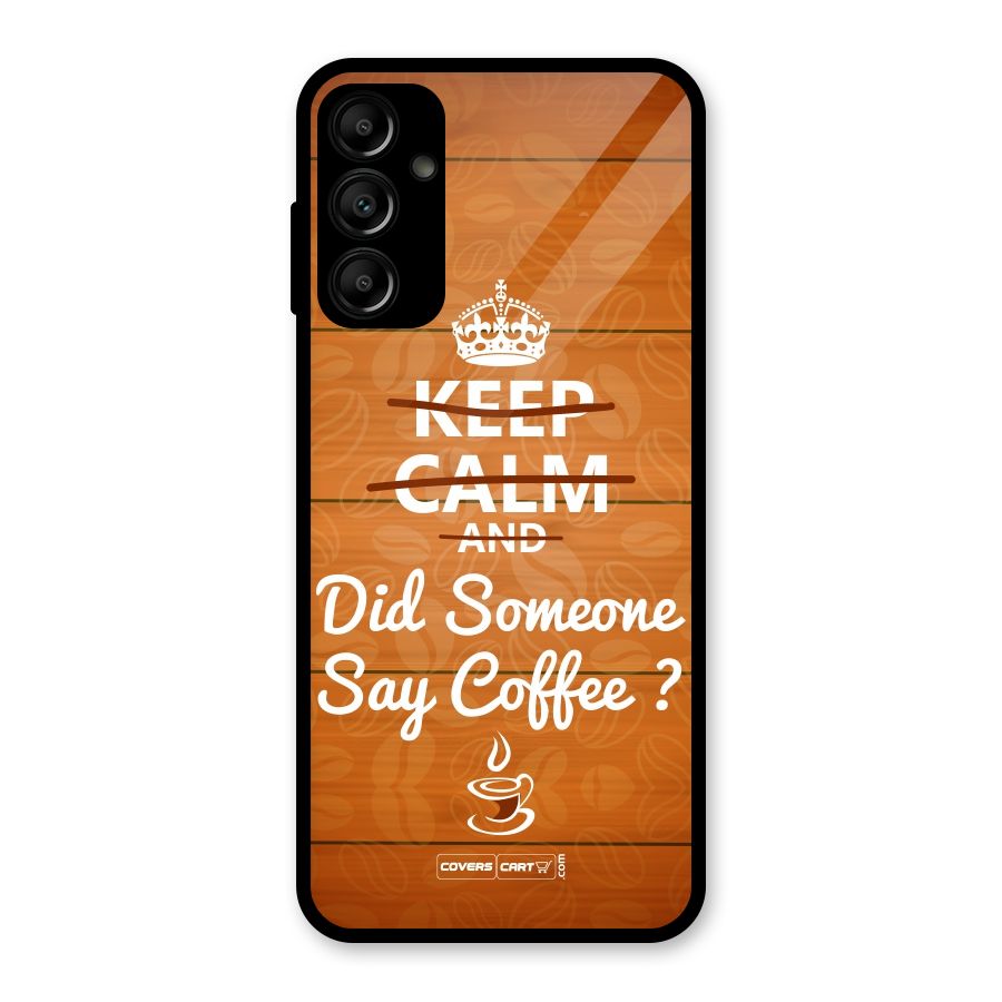 Coffee Ardour Glass Back Case for Galaxy A14 5G