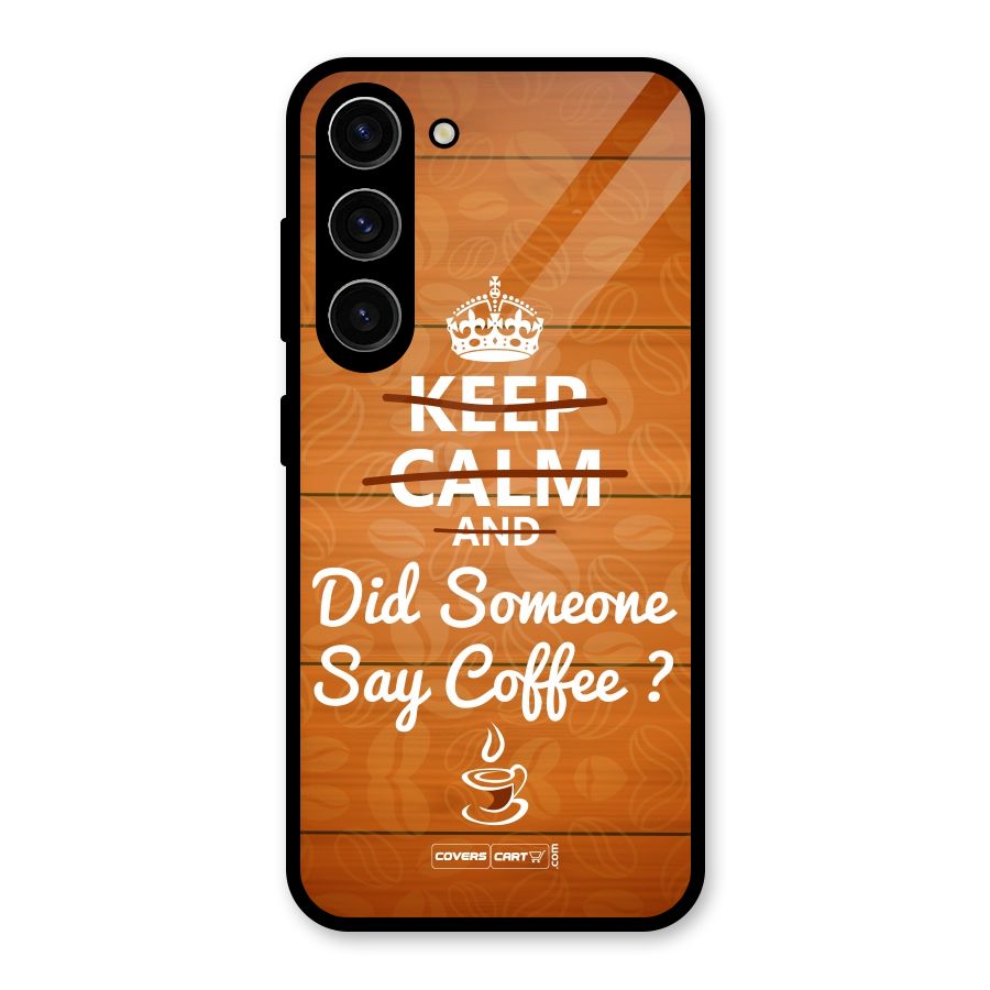 Coffee Ardour Glass Back Case for Galaxy S23