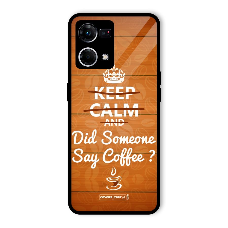 Coffee Ardour Glass Back Case for Oppo F21 Pro 5G