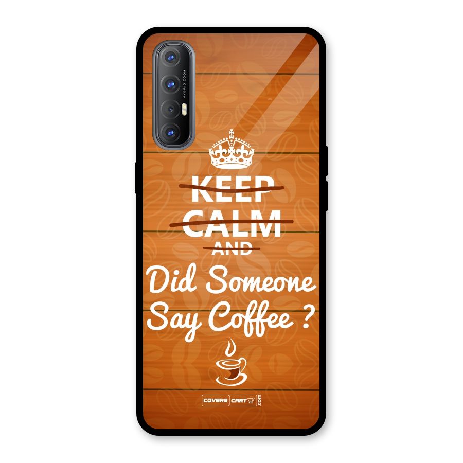 Coffee Ardour Glass Back Case for Oppo Reno3 Pro