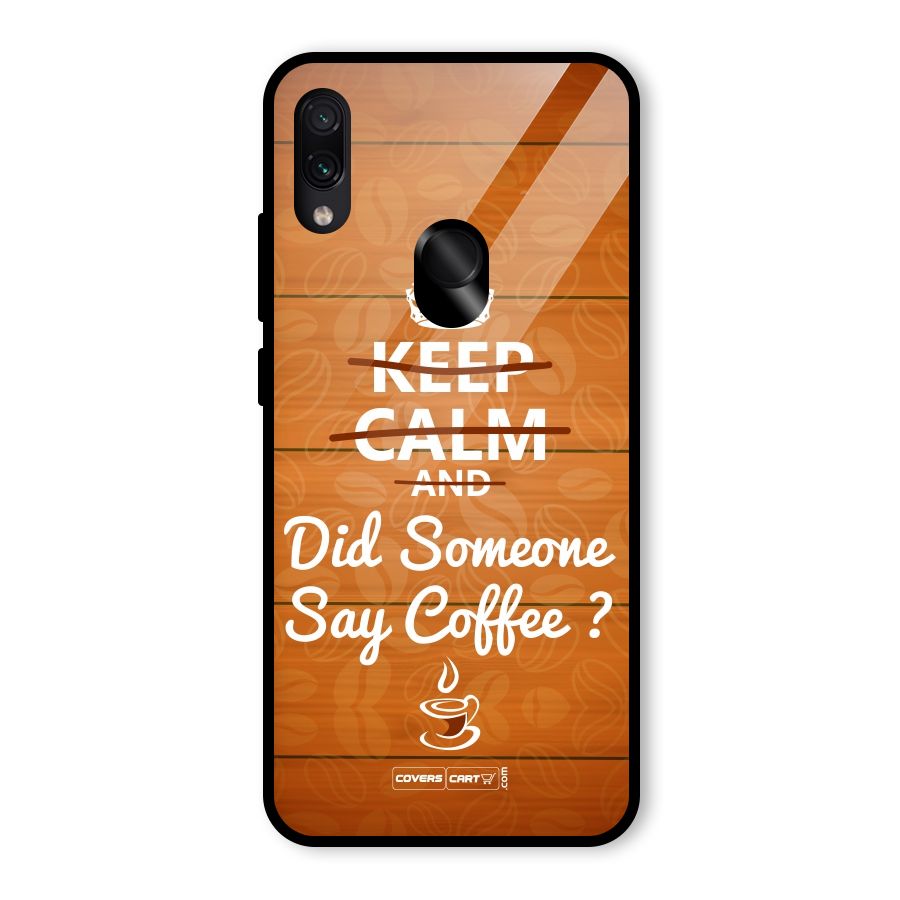 Coffee Ardour Glass Back Case for Redmi Note 7 Pro