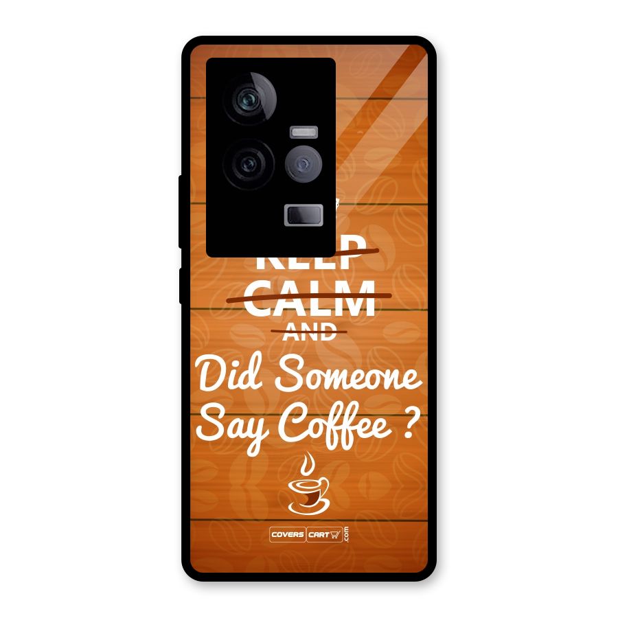 Coffee Ardour Glass Back Case for Vivo iQOO 11 5G