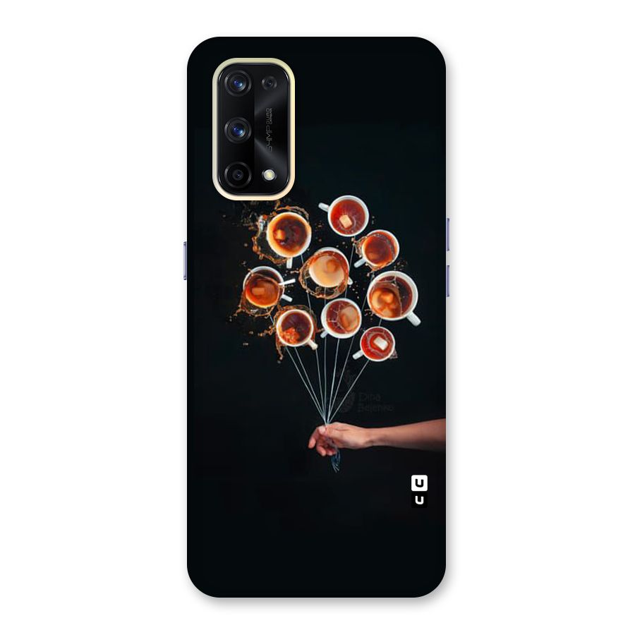 Coffee Balloon Glass Back Case for Realme X7 Pro
