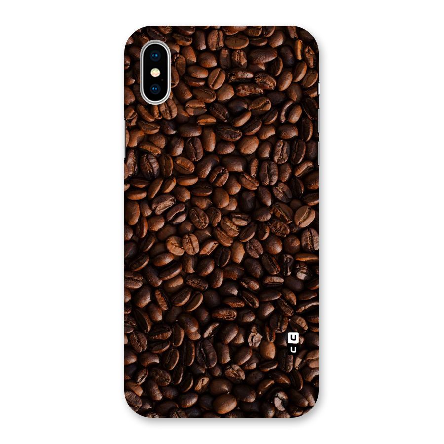 Coffee Beans Scattered Back Case for iPhone X