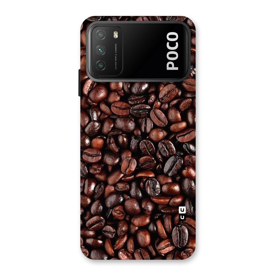 Coffee Beans Texture Back Case for Poco M3