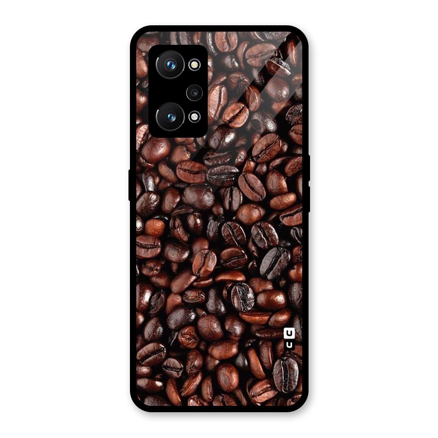Coffee Beans Texture Glass Back Case for Realme GT Neo 3T