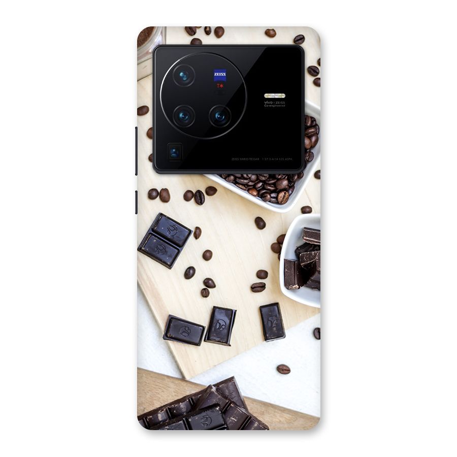 Coffee Beans and Chocolate Back Case for Vivo X80 Pro