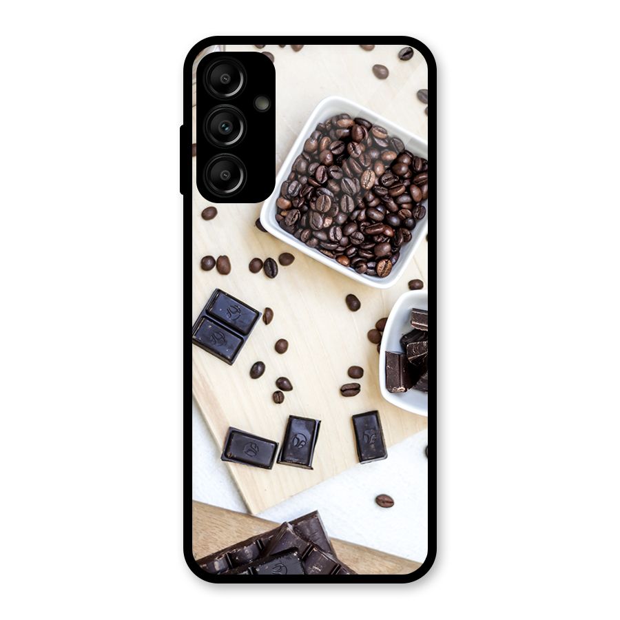 Coffee Beans and Chocolate Glass Back Case for Galaxy A14 5G