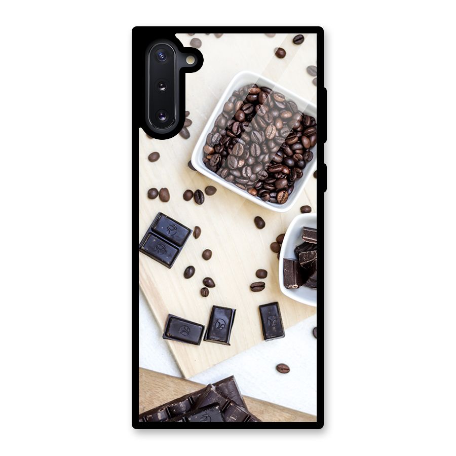 Coffee Beans and Chocolate Glass Back Case for Galaxy Note 10