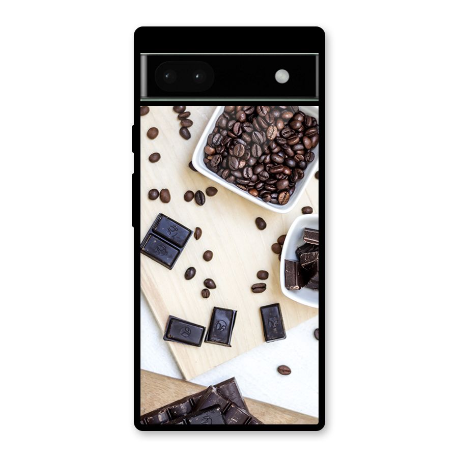 Coffee Beans and Chocolate Glass Back Case for Google Pixel 6a