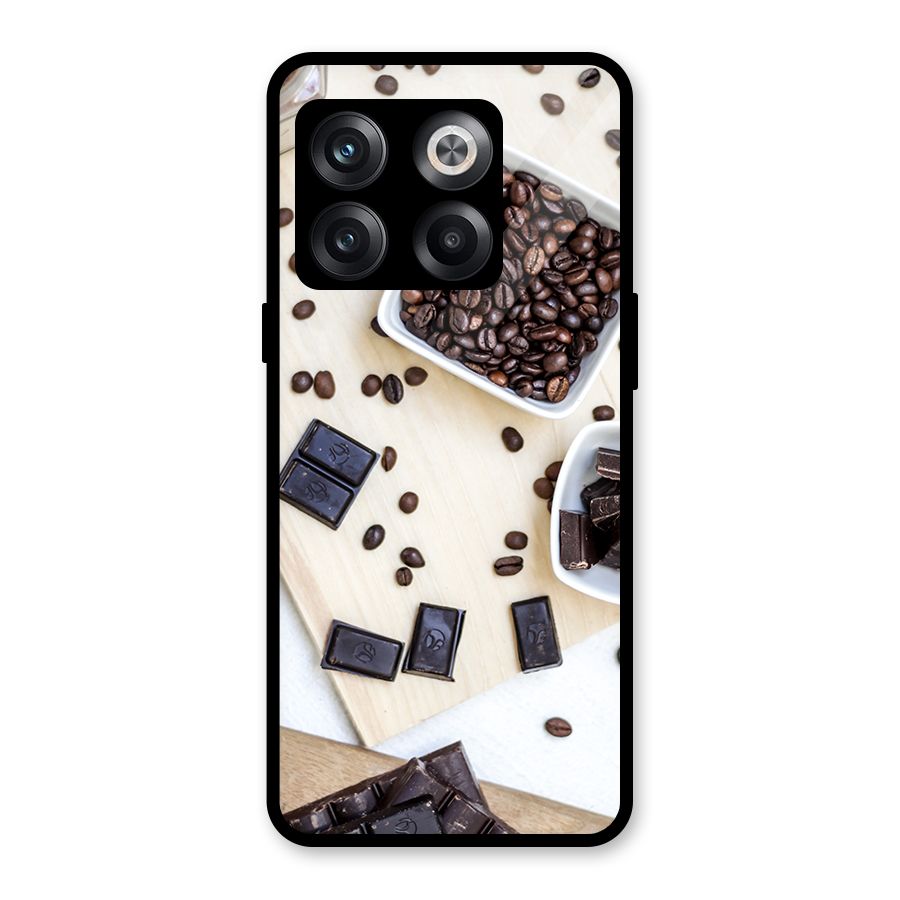 Coffee Beans and Chocolate Glass Back Case for OnePlus 10T