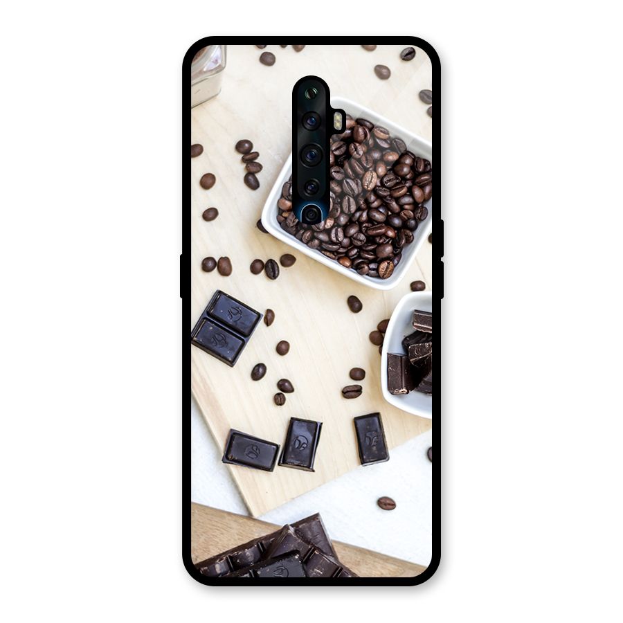 Coffee Beans and Chocolate Glass Back Case for Oppo Reno2 Z