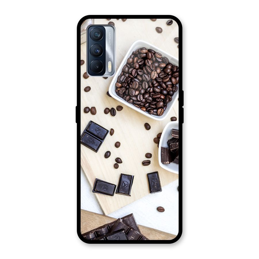 Coffee Beans and Chocolate Glass Back Case for Realme X7