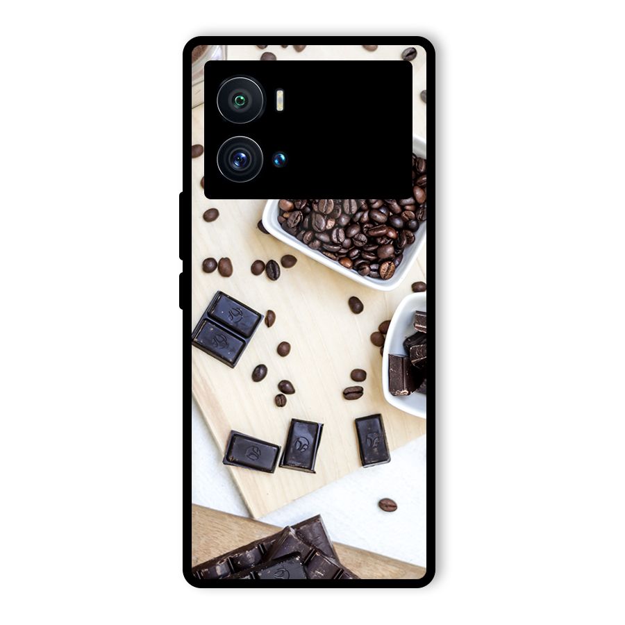 Coffee Beans and Chocolate Glass Back Case for Vivo iQOO 9 Pro