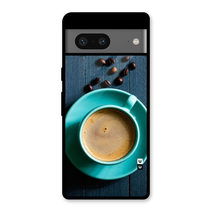 Coffee Beans and Cup Glass Back Case for Google Pixel 7