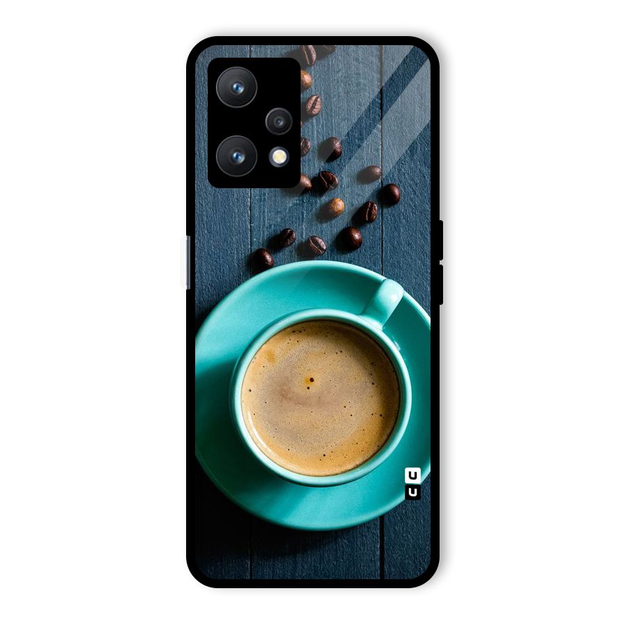 Coffee Beans and Cup Glass Back Case for Realme 9 Pro 5G