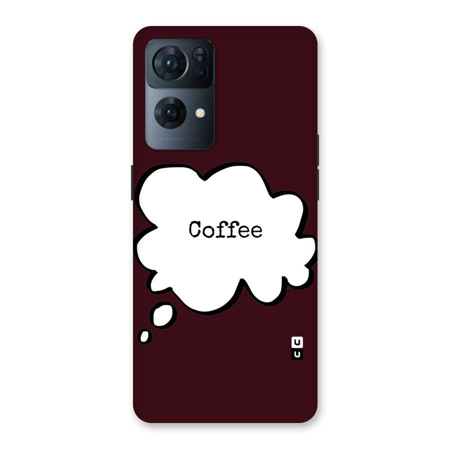 Coffee Bubble Back Case for Oppo Reno7 Pro 5G