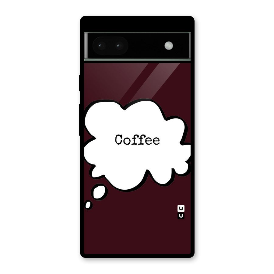 Coffee Bubble Glass Back Case for Google Pixel 6a