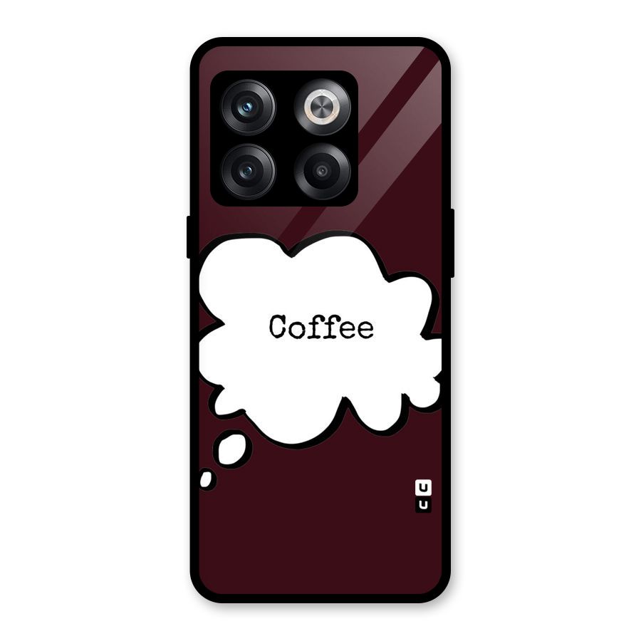 Coffee Bubble Glass Back Case for OnePlus 10T