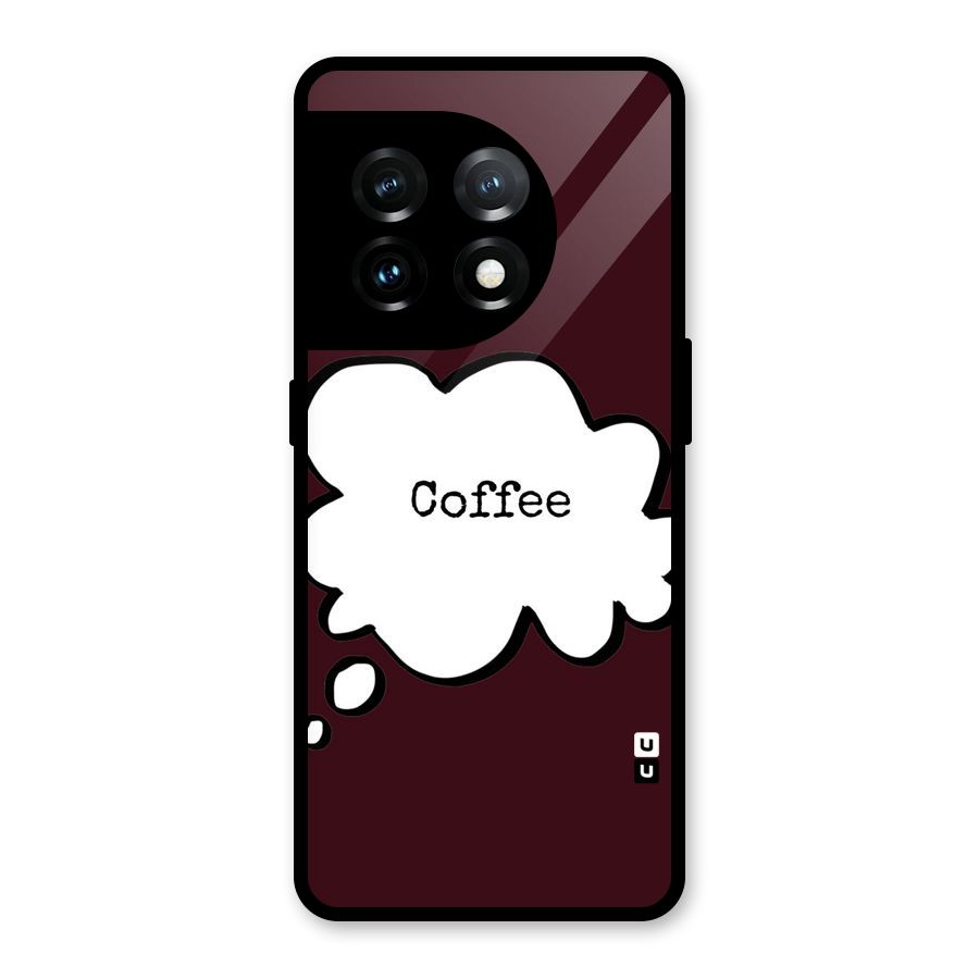 Coffee Bubble Glass Back Case for OnePlus 11