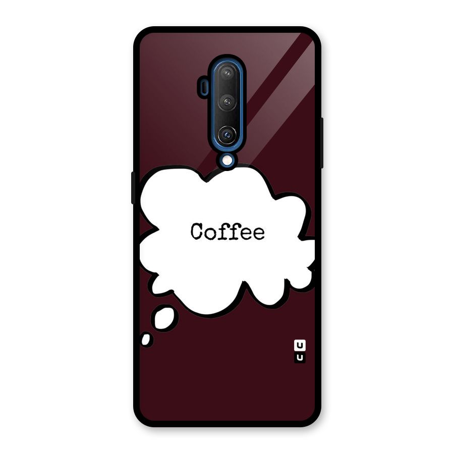 Coffee Bubble Glass Back Case for OnePlus 7T Pro