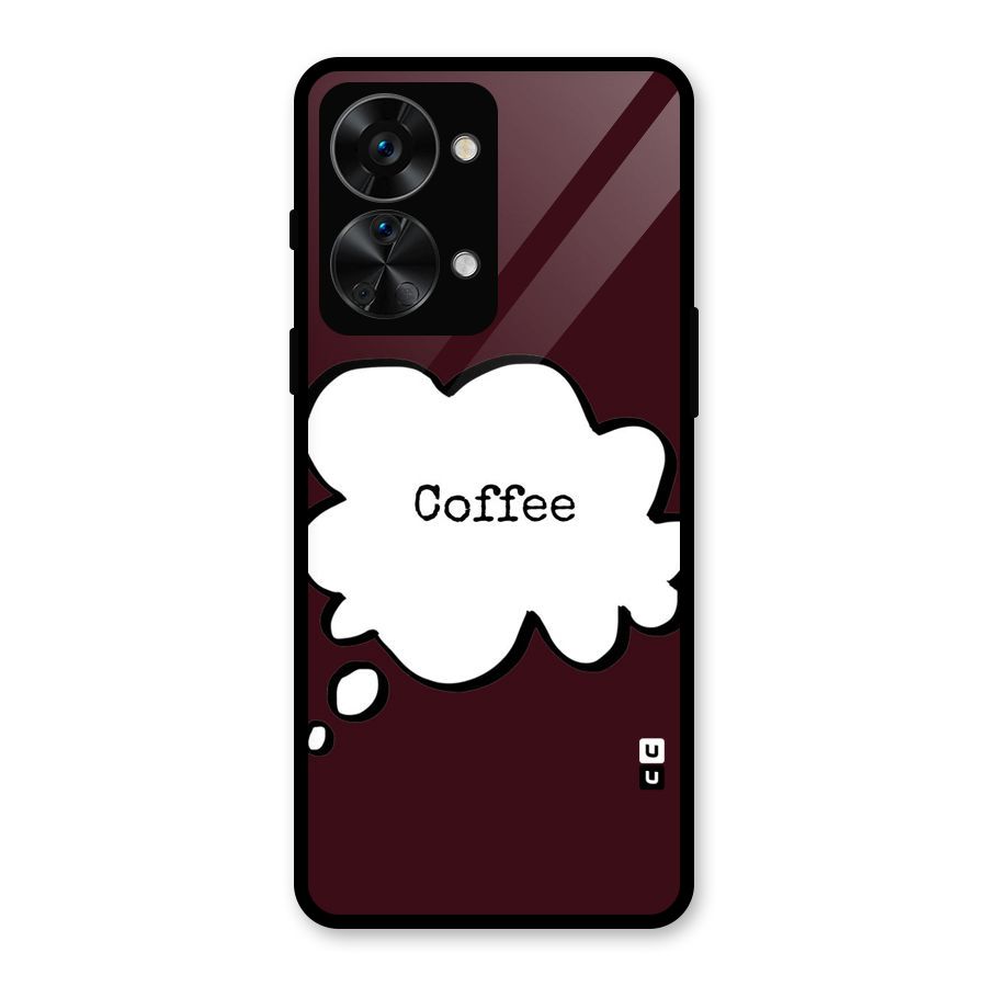 Coffee Bubble Glass Back Case for OnePlus Nord 2T