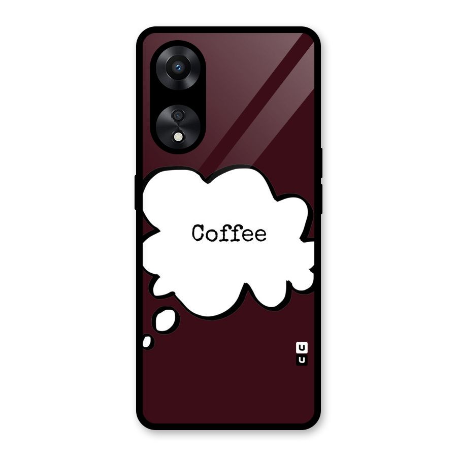 Coffee Bubble Glass Back Case for Oppo A78