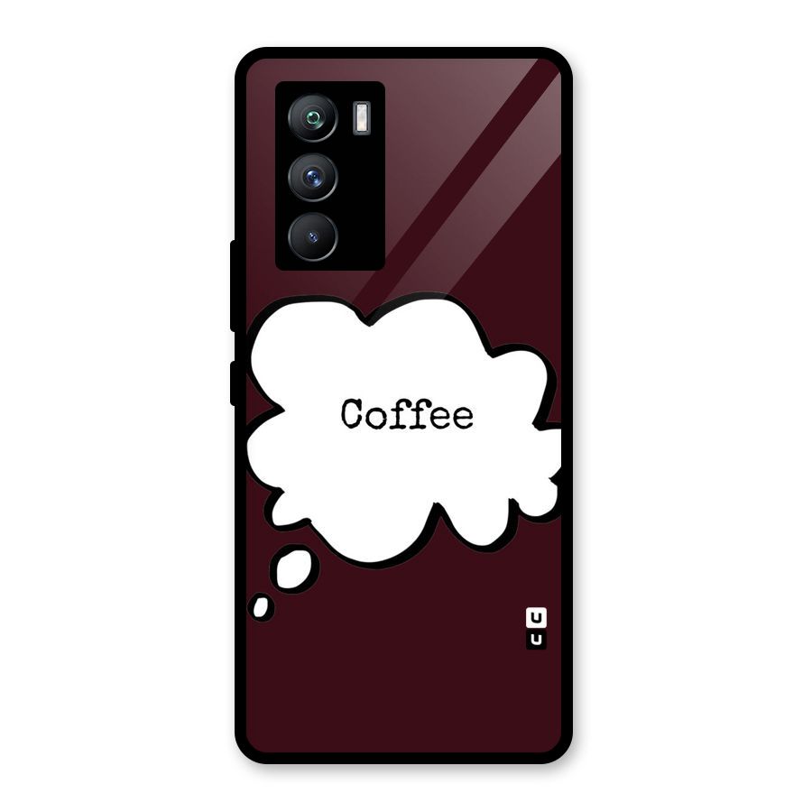 Coffee Bubble Glass Back Case for Vivo iQOO 9 SE
