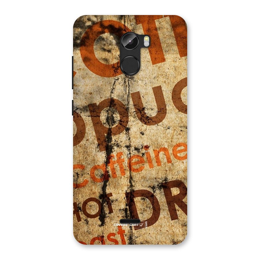 Coffee Caffeine Back Case for Gionee X1