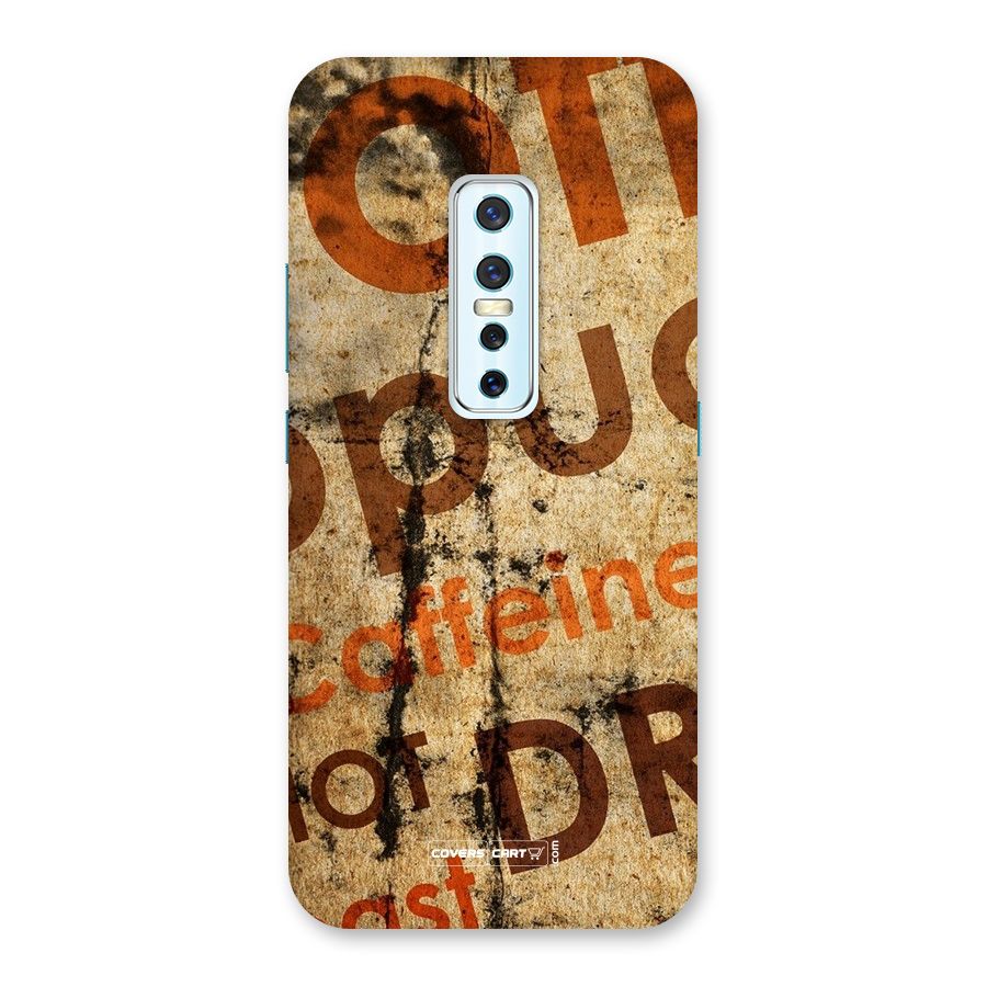 Coffee Caffeine Back Case for Vivo V17 Pro