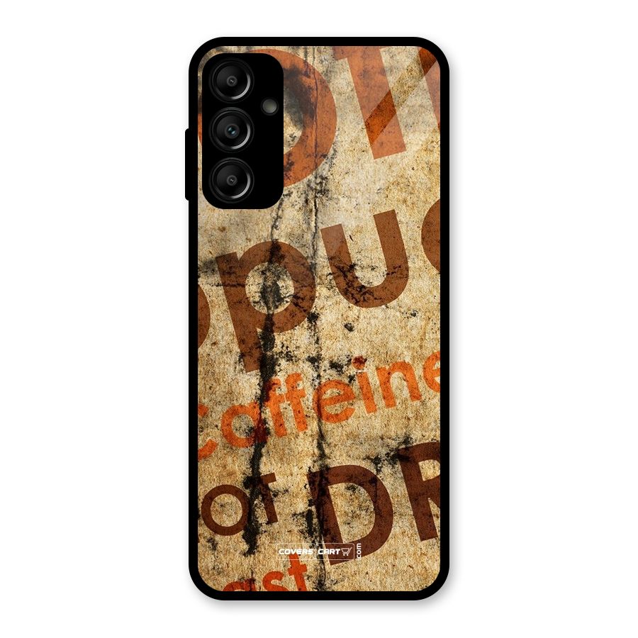 Coffee Caffeine Glass Back Case for Galaxy A14 5G