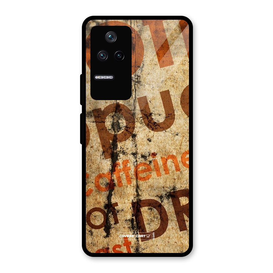 Coffee Caffeine Glass Back Case for Poco F4 5G